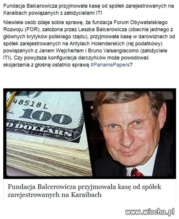 Balcerowicz i Karaiby.
