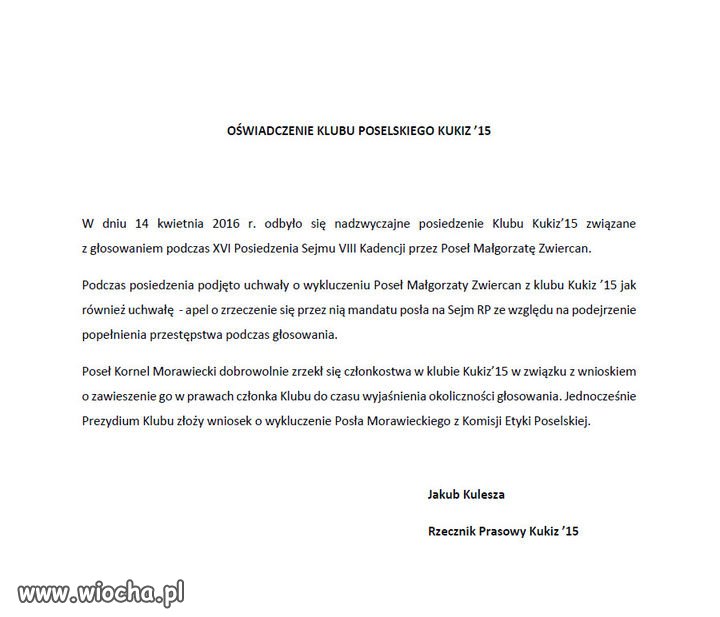 Ale głosowanie za nami i przeszło