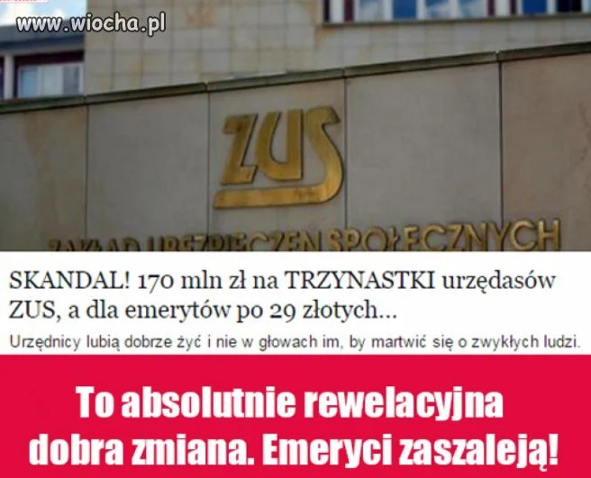 ZUS i jego podarki 