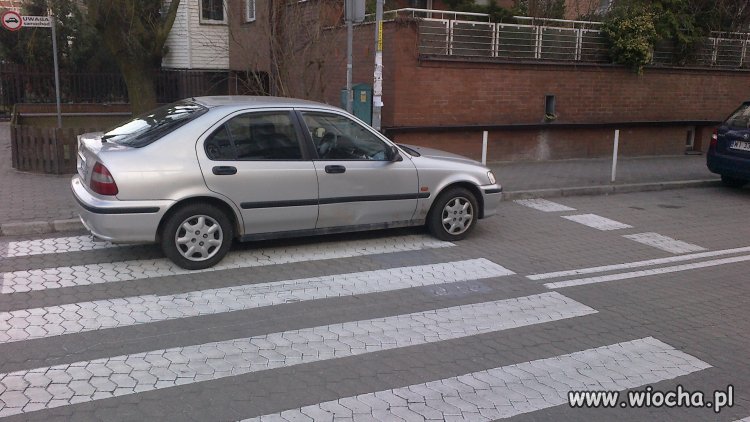 Parkowanie na przejściu