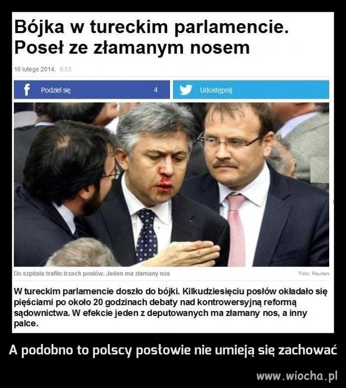 A podobno to polscy posłowie nie umieją się zachować