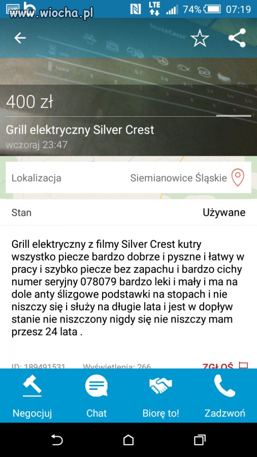 Wszystko piecze bez zapachu
