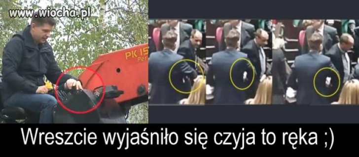 "Niewidzialna ręka" Pawełka.