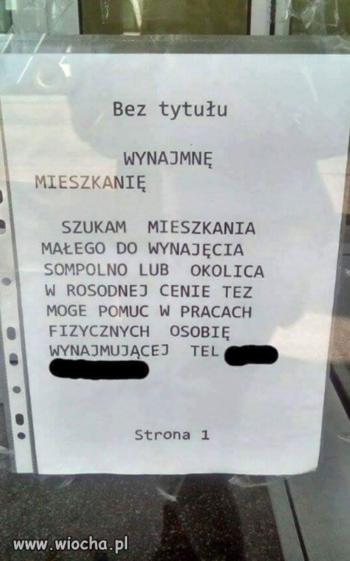 Z ortografią na bakier.