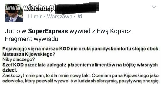 Nowy fakt dla Kopacz