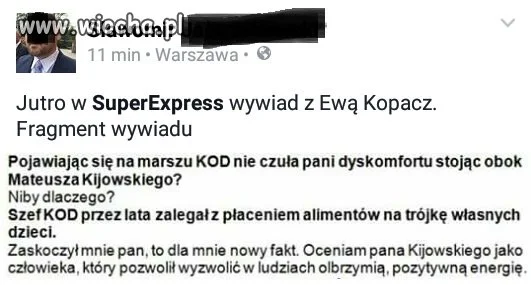 Nowy fakt dla Kopacz