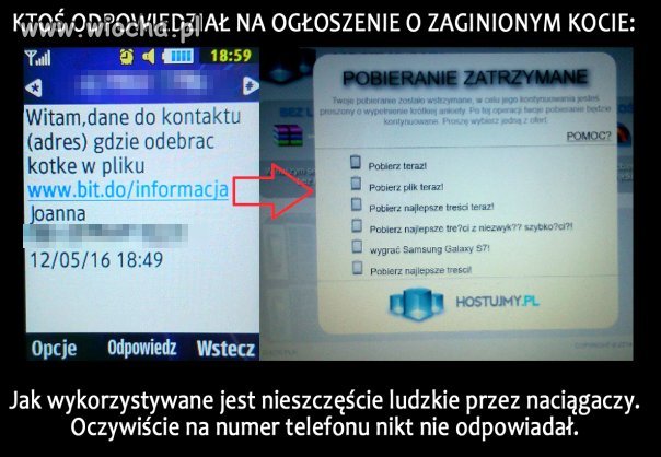 Ktoś odpowiedział na ogłoszenie.