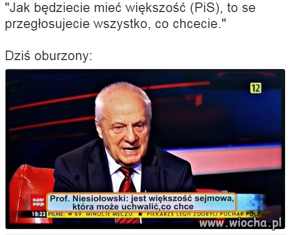 No i wykrakał
