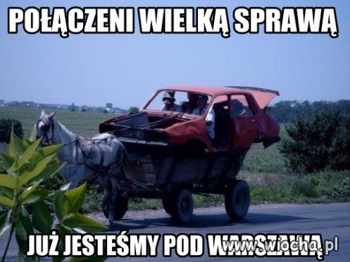 Już jesteśmy pod Warszawą