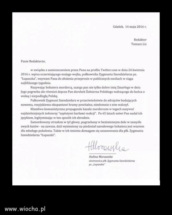 Siostrzenica "Łupaszki"