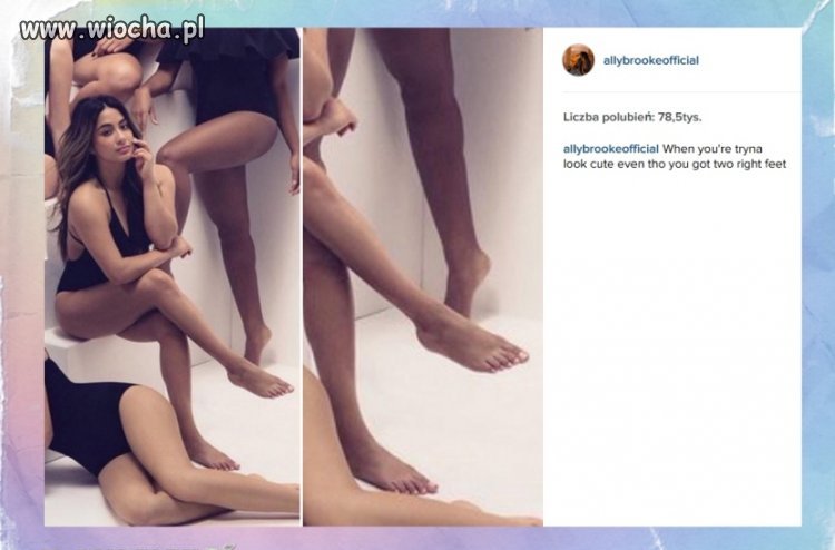  Dwie prawe stopy Ally Brooke