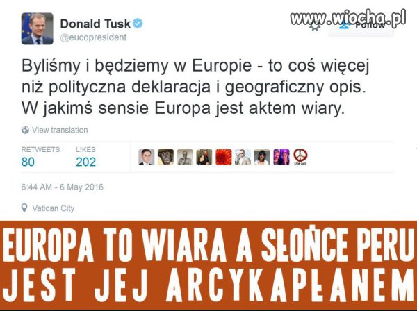 Z cyklu: "mądrości" Tuska.
