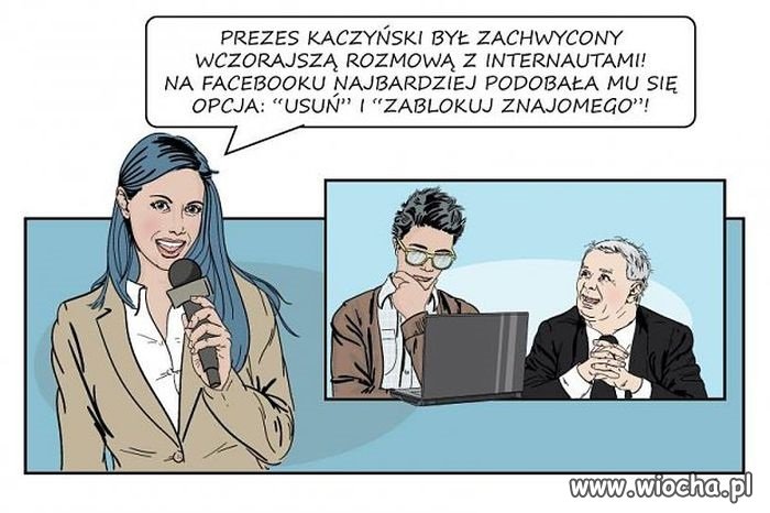 Prezes na fejsie 