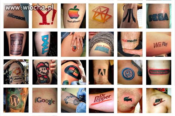 Tatuowane logo firmy