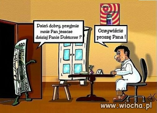 Przyjmuje Pan 