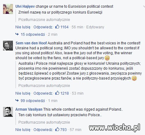 Co ludzie sądzą o Eurowizji?
