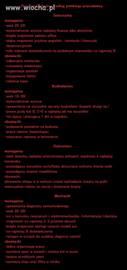 Szukając pracy