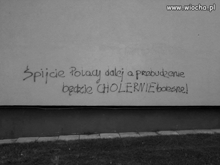 Taka informacja na murze.