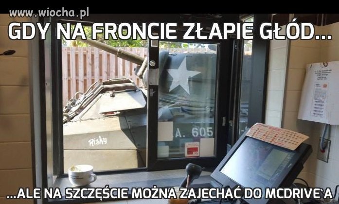 Gdy na froncie złapie głód...