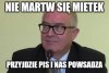 On żartował