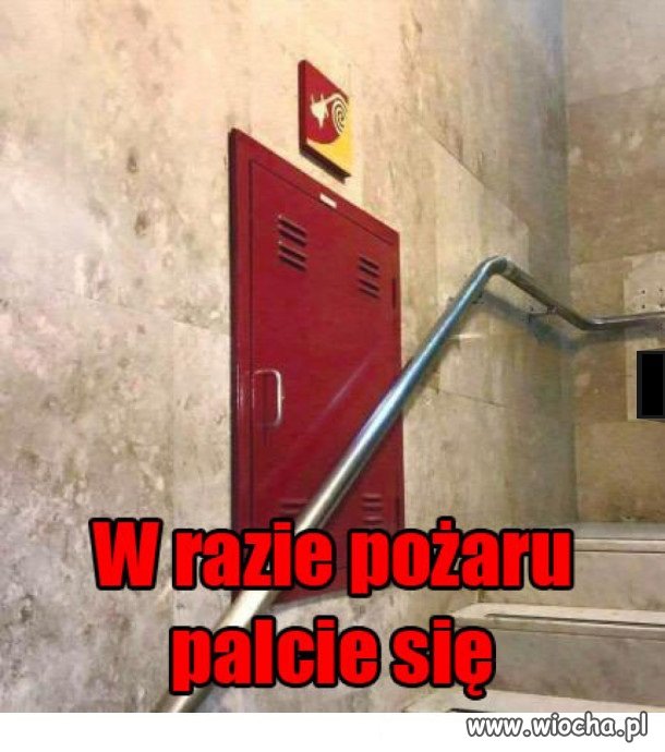 W razie pożaru 