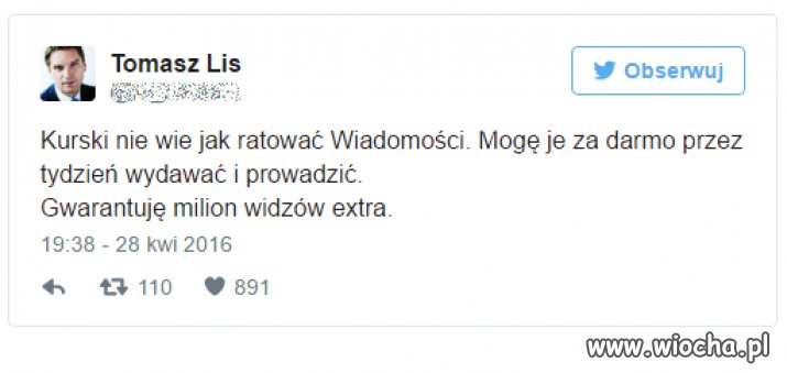 A tego pajaca musi mocno boleć główka