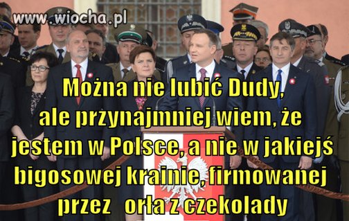 Orzeł z czekolady.