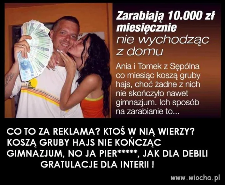 Reklamy na interii, nic tylko współczuć.