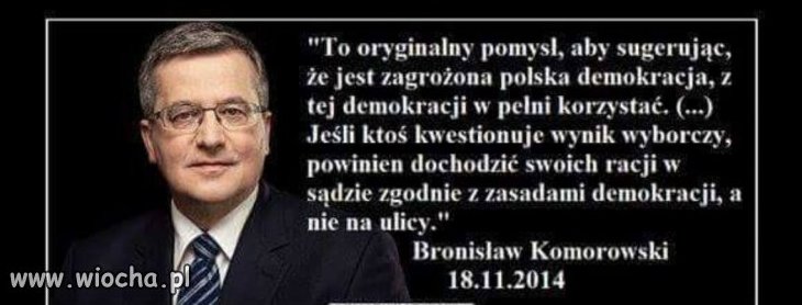 Kiedyś coś mądrego powiedział.