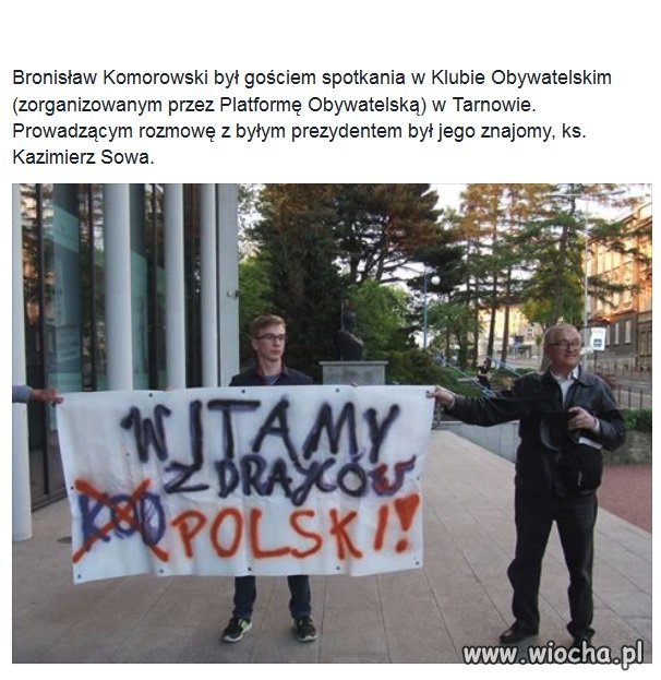 Tłumy witały Komorowskiego.