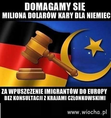 Jak mówimy o karach za przyjęcie imigrantów!!!