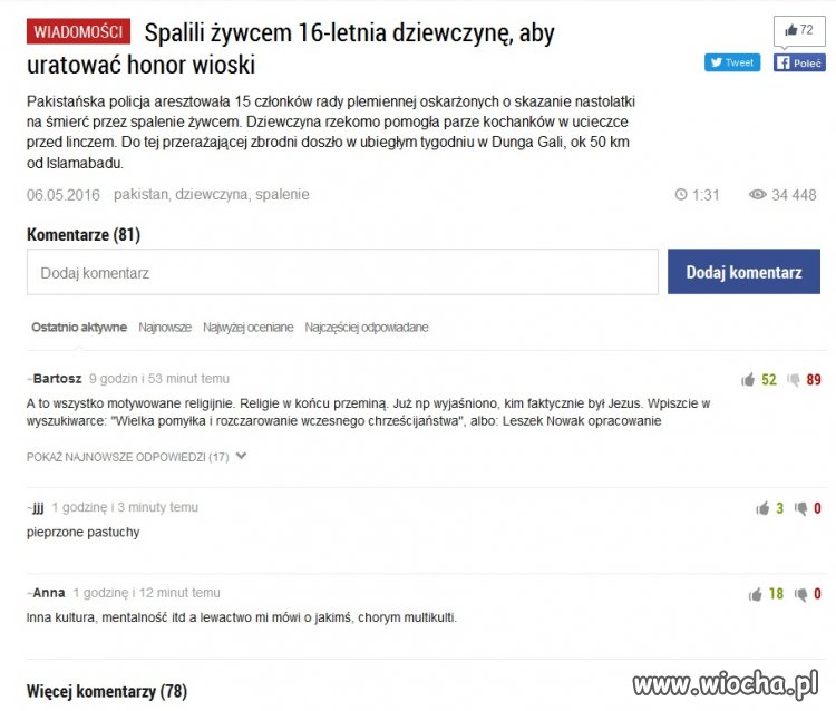 "Honor" wioski najważniejszy