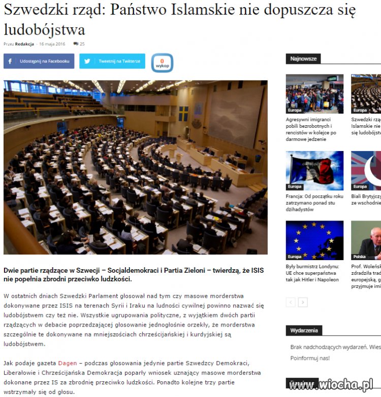 I znów Szwecja. Po prostu brak słów.