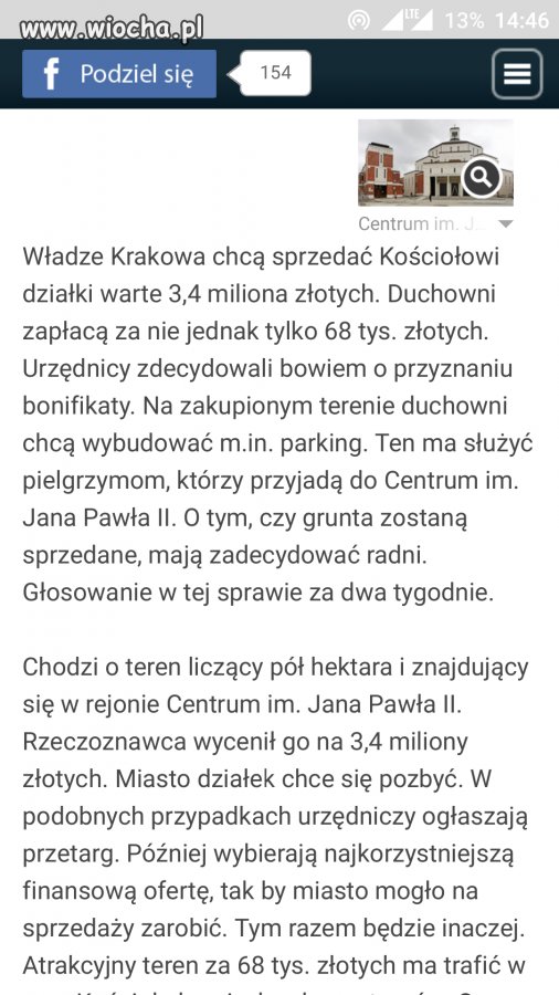 Kupić działkę wartą 3,4 mln zł za 68 tys..