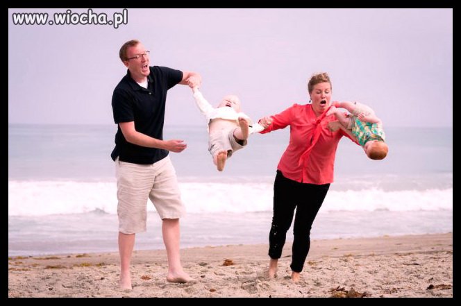 Rodzinnie na plaży