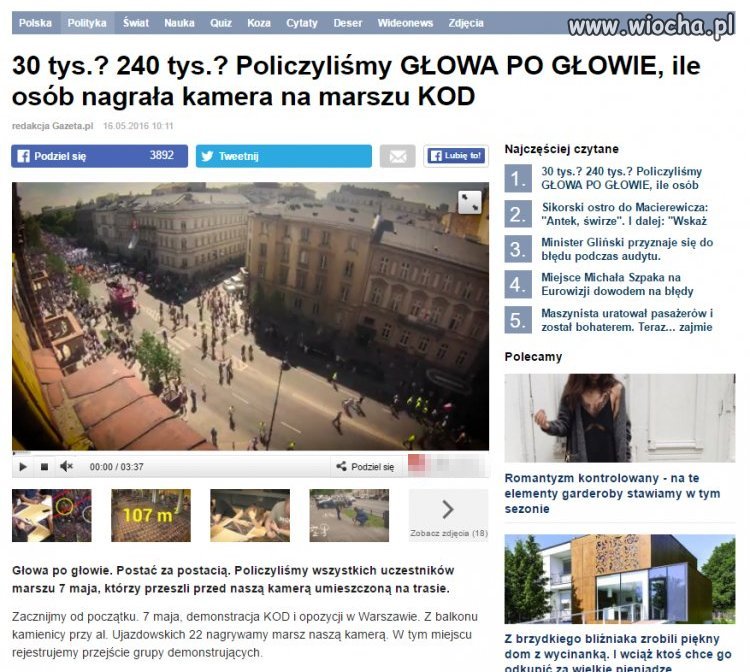 Gazeta.pl przyznała się do manipulacji liczbami.
