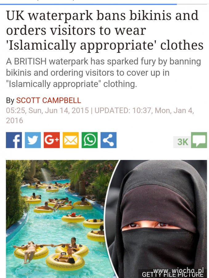 To już przesada...zakaz noszenia bikini w UK
