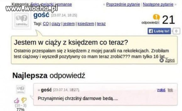Jestem w ciąży z księdzem