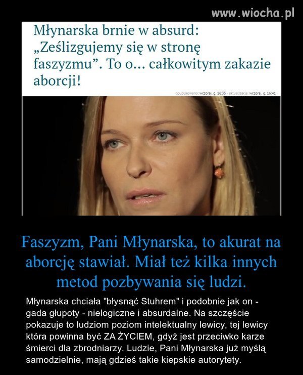 Aborcja dobra - kara śmierci zła.