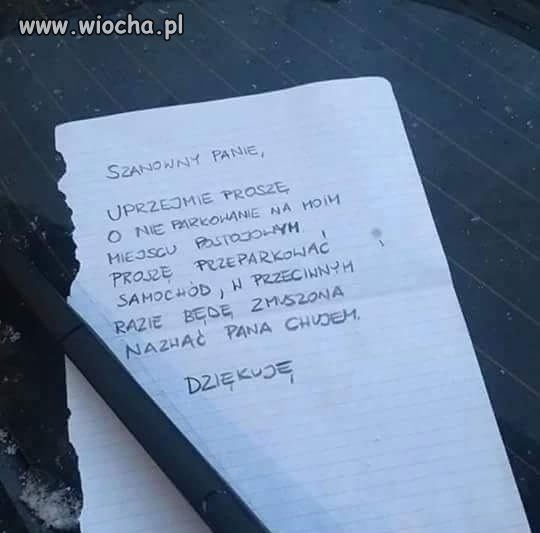 Jak nie prośbą...