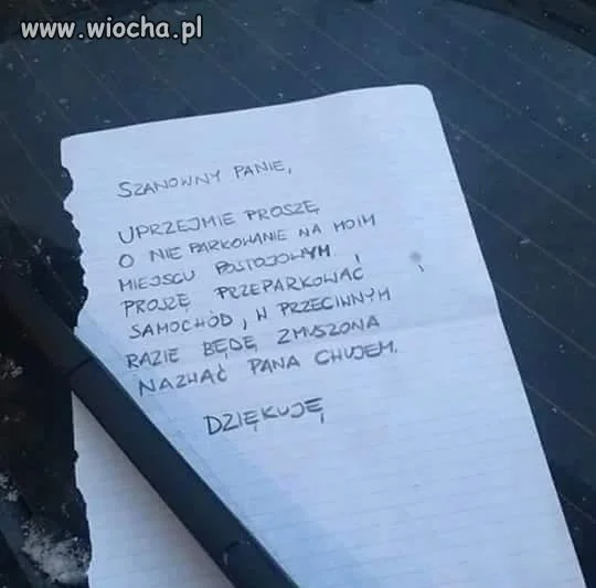 Jak nie prośbą...