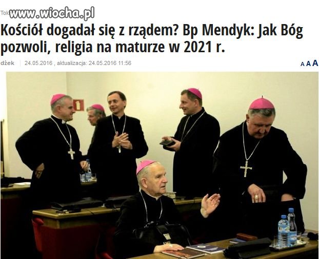 Matura z religii i co jeszcze???