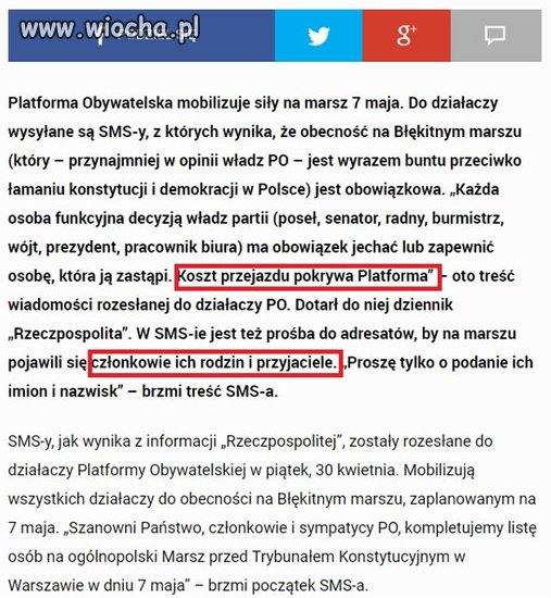 Wioskowi lewacy też pewnie dostali takie sms-y.