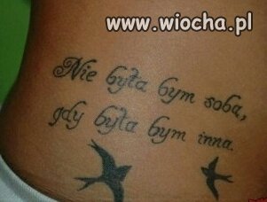 Tatuaż z głębokim przesłaniem 
