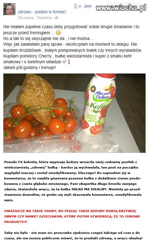 Fit zdrowa bułeczka Matki Wariatki