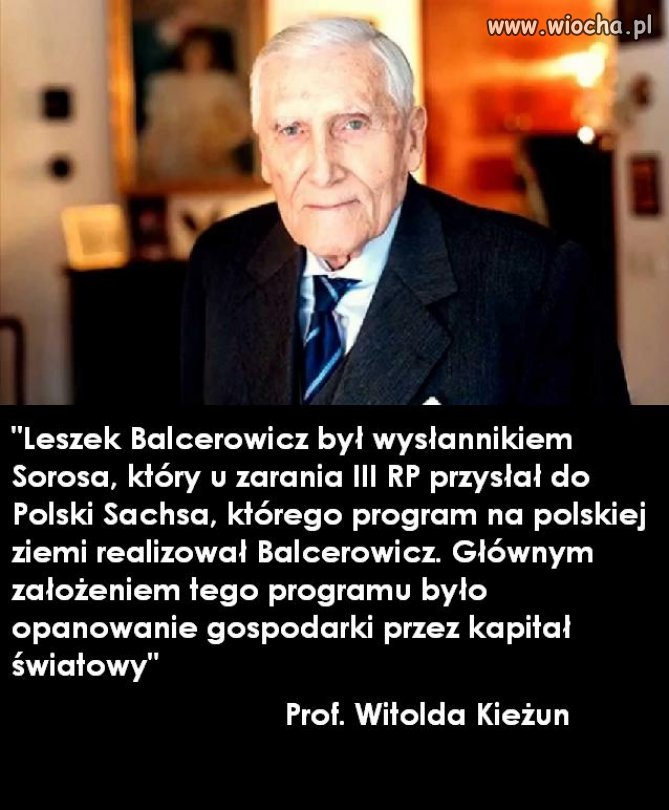 Słowa Profesora Witolda Kieżuna...