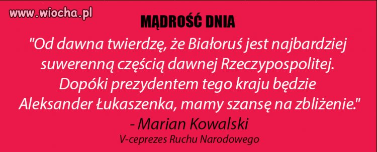 Dokładnie rok temu 