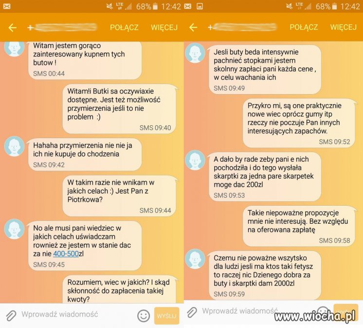 Na brudnych skarpetkach i butach idzie zarobić