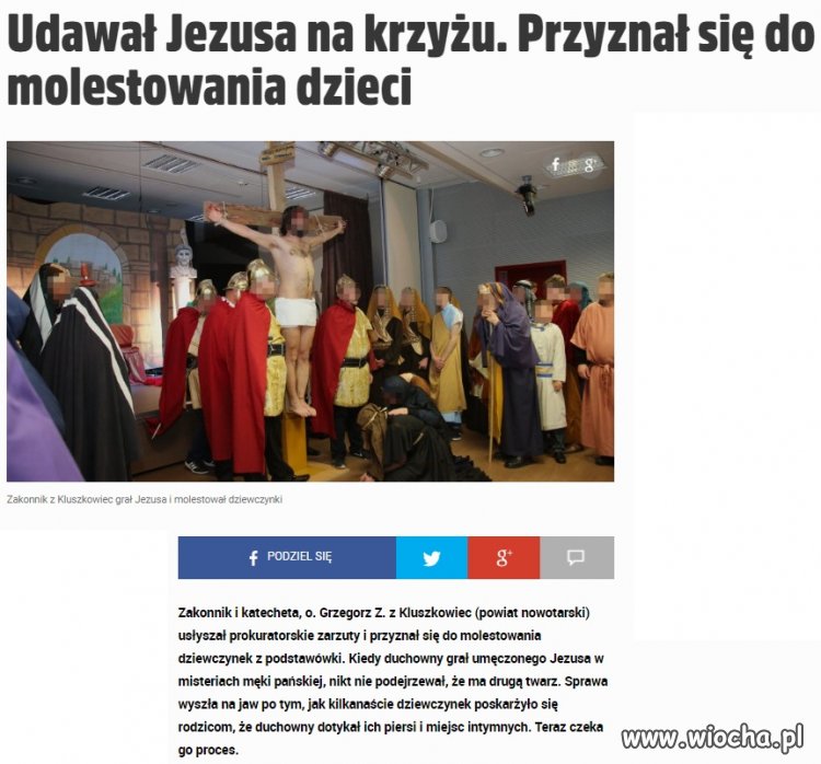 A gdyby tak krzyżować pedofilii... 