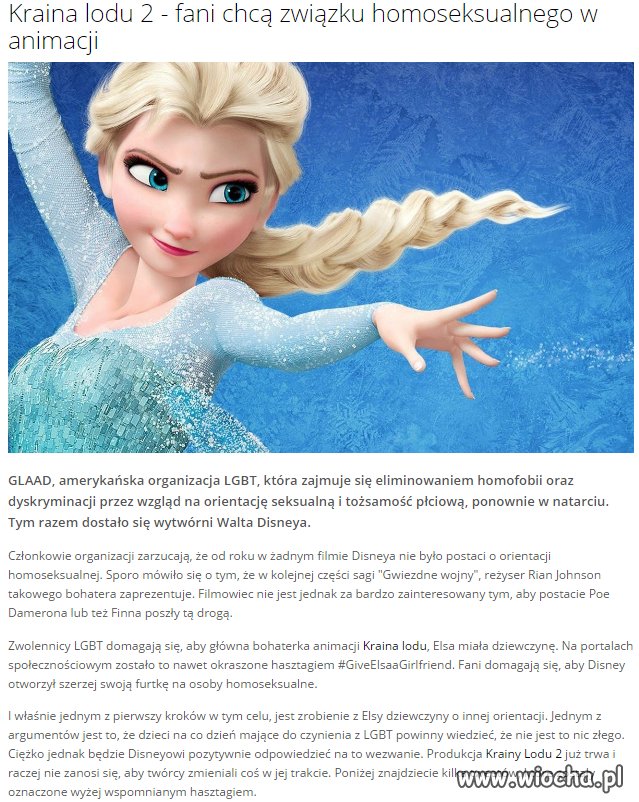 A tytuł debili roku trafia do środowisk LGBT.